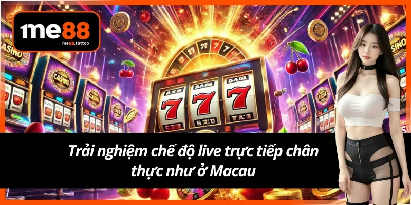 Chế độ casino live mang không khí sòng bạc Macau